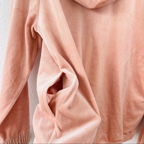 FILA Pink velvet hoodie crewneck teddy - Picture 7 of 7